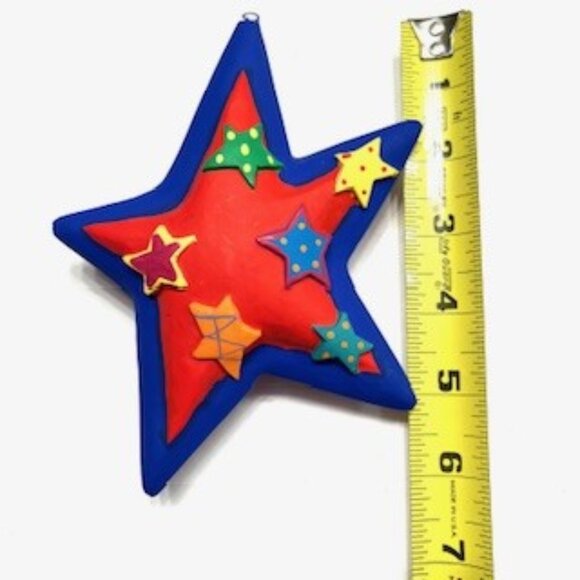 Christmas Star Ornaments,  Set of 2 - Picture 2 of 3
